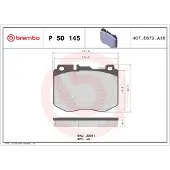 Brembo Jarrupalat Etu, P 50 145 - Mercedes - Glc, Cls-klass, E-klass