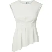 Pieces Pcmalie Sl Asymetric Top Jrs D2D - White - M