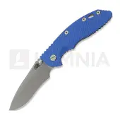 Hinderer XM-18 3.5 Recurve Magnacut Non-Flipper Working Finish Blue G-10