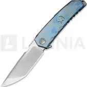 We Knife Capstan kääntöveitsi, Blue Terrain Titanium, Hand Polished Satin