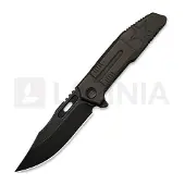 We Knife Barracks Limited Edition WE25078-2, Blackwashed Böhler M390, Bronze Titanium, pocket knife
