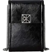 Calvin Klein Emblem Phone Crossbody - Black - ONE SIZE