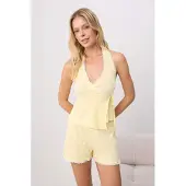 Trendyol Pyjama vaaleankeltainen