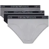 Emporio Armani for man. EM000258_AF20669 Set 3 Core Logobanda briefs black, grey (S), Homewear, Cotton
