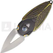 Rike Knife Cicada Button Lock Gray kääntöveitsi