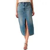 Levi's Decon Slit Midi Skirt Welcome - Blue - 29