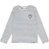Minymo T-Shirt Ls Y/D Rib - Blue - 128