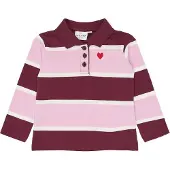 The New Tnstvidalia L_S Pique Polo - Burgundy - 104