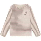 Minymo T-Shirt Ls Y/D Rib - Brown - 128