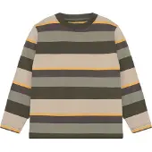 Minymo T-Shirt Ls Y/D - Khaki green - 116
