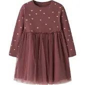 Name it Nmfnadja Ls Dress Noos - Burgundy - 98
