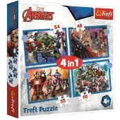 Trefl AVENGERS Palapelisetti 4 in 1 Kostajat