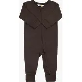 Joha Jumpsuit Merinovilla, Tummanruskea, 80