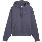 Puma Ess Cat Logo Oversized Boxy Fl Hoodie - Navy - L