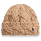 Ralph Lauren for woman. 455P18125003 Beige striped wool-blend hat (OSFA), Casual