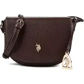 U.S. POLO ASSN. Olkalaukku 'JONES' tummanruskea