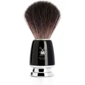 Muhle Rytmo Shaving Brush High-Grade Resin Black Synthetic Black Fibre