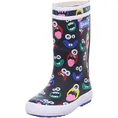 Aigle Lapsi - Lolly Pop Monster Rain Boots Navy - 25 EU - Black