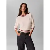 Calvin Klein Jeans Neulepaita viininpunainen / valkoinen