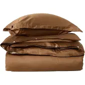 Lexington Fudge Solid Cotton Sateen -pussilakanasetti