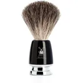 Muhle Rytmo Shaving Brush High-Grade Resin Black Pure Badger