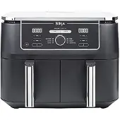 Ninja MAX kaksivyöhykkeinen ilmankuivaaja [AF400UK] 9.5L, 2 laatikkoa, 6 toimintoa, musta