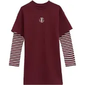 We fashion Mekko viininpunainen / valkoinen