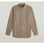 G-Star Panelled Pocket Regular Shirt - Brown - Men