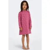 ONLY Kmgrila 2-P Ls Nightwear Dress Jrs - Pink - 110