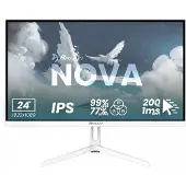 AROZZI 24" Nova IPS, 200Hz (OC) Full HD -pelimonitori, valkoinen