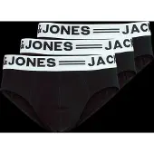 Jack & Jones Jacsense Briefs 3 Pack Noos - Black - L
