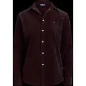Ralph Lauren Classic Fit Cotton Corduroy Shirt - Burgundy - M