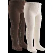 Müsli Lace Stockings Baby 2-Pack - Brown - 56/62