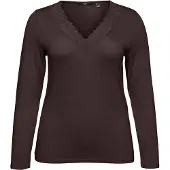 Vero moda Rosa Pitkähihainen T-paita
