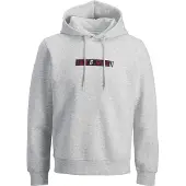 Jack & Jones Collegepaita 'JJMUNK' karmiininpunaine / musta / meleerattu valkoinen