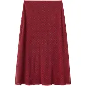 Mango Polka Dot Tulle Skirt - Red - L