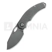 Kunwu Knives Padre - Stonewashed - Titanium kääntöveitsi, Diamond Texture