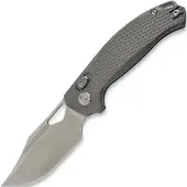 Kunwu Knives Django - Satin - Titanium kääntöveitsi, Diamond Texture