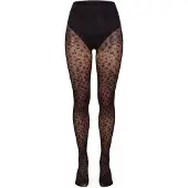 Hunkemoller Ti 15Den Leopard - Black - S/M