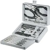 Goobay Tools Tool Box 25 components 77093, Black, Silver (77093)