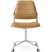 Vipp 454 Swivel Chair With Wheels - Toimistotuolit Camel Leather - 45471C01