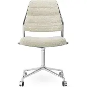 Vipp 454 Työtuoli Pyörillä Varustettu - Toimistotuolit Tekstiili Wavy - 45402C01