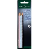 Faber-Castell 218470, Musta, Sininen, Vaaleanpunainen, Kupla, 3 kpl