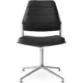 Vipp 454 Työtuoli Musta - Toimistotuolit Nahka Black Leather - 45404G01