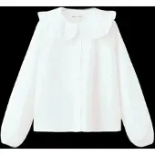 Mango Double Baby-Collar Shirt - White - 116
