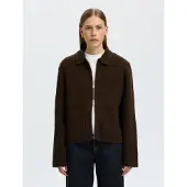 Selected Slwmika Ls Knit Cardigan - Brown - L