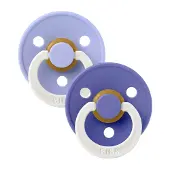 BIBS Colour Tutti 2-pack Latex Koko 3, Hush/Grape GLOW