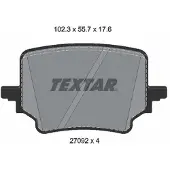 Textar Jarrupalasarja (4kpl), levyjarru 2709201
