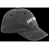 Mango Cap With Embroidered Text - Black - 56