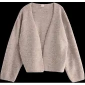 Lindex Knitted Cardigan - Beige - 128